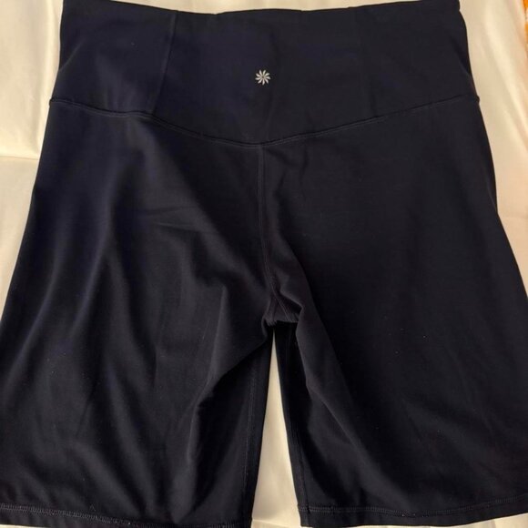 Athleta Navy Blue Ultra High Biker Shorts - Picture 3 of 3